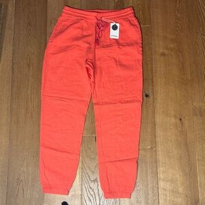 PJ Salvage Coral Jogger Pants size M